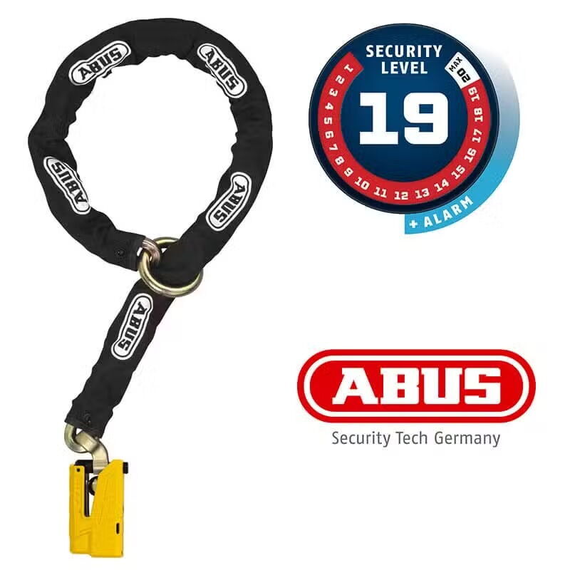 Abus Granit Detecto XPlus 8077 + 12KS Zincir Kilit (12 mm) (120 cm