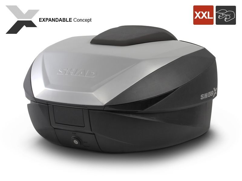 Shad SH59X Arka Çanta Alüminyum Kapaklı (Genişleyebilen Model