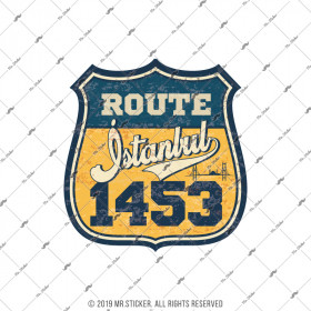  MR.Sticker ROU12 Özel Seri Route İstanbul 1453 Etiketi
