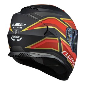  LS2 Storm 2 Foggy Kapalı Kask (Mat Siyah-Kırmızı)