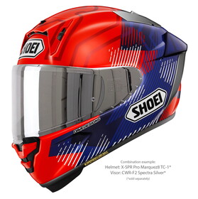  Shoei CWR-F2PN Kask Camı Spectra Gri (NXR 2 / X-Spirit Pro)