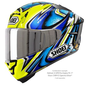  Shoei CWR-F2PN Kask Camı Spectra Gri (NXR 2 / X-Spirit Pro)