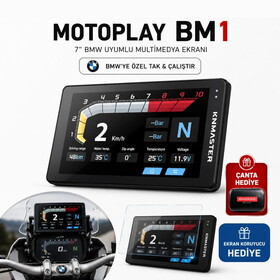  KN Master Motoplay BM1 – 7″ BMW Uyumlu Motosiklet CarPlay & Android Auto Multimedya Ekranı