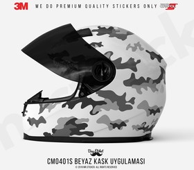 MR.Sticker CMO401S Kask Kaplamaya Uygun 34 Parça Küçük Boy Kamuflaj Seti