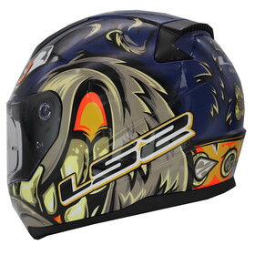  LS2 Rapid 2 Spox Kapalı Kask (MAVİ-GRİ)