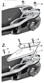  BMW R1200GS / R1250 GS Arka Çanta Demiri (Shad W0GS13ST)