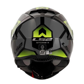  LS2 Storm 2 Kronos Kapalı Kask (Sarı-Gri)