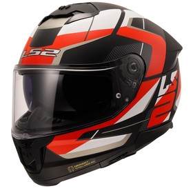  LS2 Stream 2 Road Kapalı Kask (Mat Siyah-Kırmızı-Beyaz-Gri)