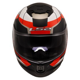  LS2 Stream 2 Road Kapalı Kask (Mat Siyah-Kırmızı-Beyaz-Gri)