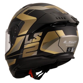  LS2 Stream 2 Road Kapalı Kask (Mat Siyah-Gold-Gri)