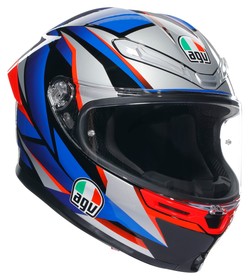  AGV K6S MPLK Slashcut Kapalı Kask (Siyah-Mavi-Kırmızı)