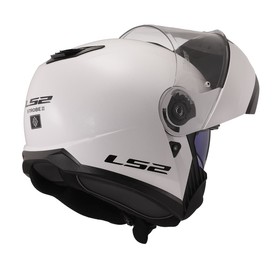  LS2 Strobe 2 Çeneden Açılır Kask (Beyaz)