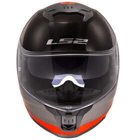  LS2 Stream 2 Thunderbiz Kapalı Kask (Gri-Turuncu)
