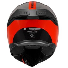  LS2 Stream 2 Thunderbiz Kapalı Kask (Gri-Turuncu)