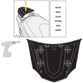  Kawasaki J300 (14>21) Arka Çanta Taşıyıcısı (Givi SR4111)