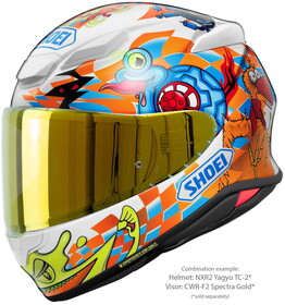  Shoei CWR-F2PN Kask Camı Spectra Gold Sarı (NXR 2 / X-Spirit Pro)
