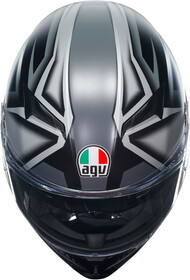  AGV K3 MPLK Compound Kapalı Kask (Mat Siyah-Gri)