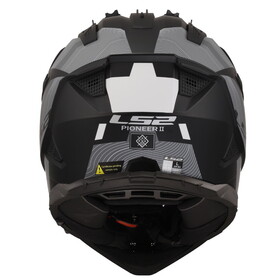  LS2 Pioneer 2 Hill Kask (Mat Siyah-Beyaz)