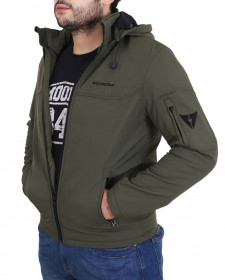  Venom Jaws Kapşonlu/Korumalı Softshell Mont (Haki Yeşil)