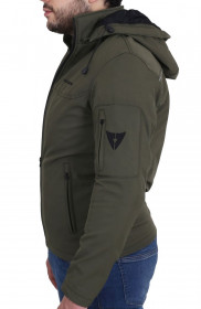  Venom Jaws Kapşonlu/Korumalı Softshell Mont (Haki Yeşil)