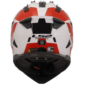  LS2 Pioneer 2 Hill Kask (Beyaz-Kırmızı)