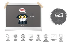  Mr.Sticker ANCT44 OMG Yazılı Kedi Etiketi