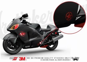 Mr.Sticker RFHLM167 Reflektif Eskitilmiş Desenli Asker Yıldızı