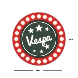  Mr.Sticker VSP8 - 9090 Vespa Garage Sticker