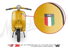  Mr.Sticker RFHLM177 Reflektif Italy Yazılı Etiket