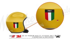  Mr.Sticker RFHLM177 Reflektif Italy Yazılı Etiket