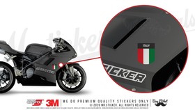 Mr.Sticker RFHLM177 Reflektif Italy Yazılı Etiket