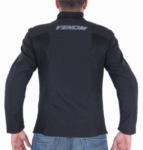  Venom Jaws Air Yazlık Korumalı Softshell Mont (Siyah)