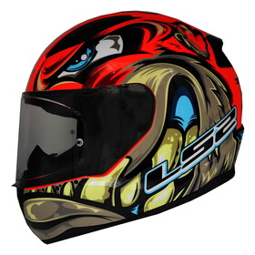  LS2 Rapid 2 Spox Kapalı Kask (KIRMIZI-GRİ)