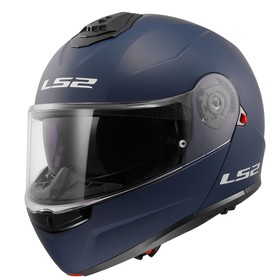  LS2 Strobe 2 Çeneden Açılır Kask (Mat Navy Mavi)
