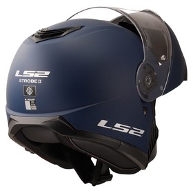  LS2 Strobe 2 Çeneden Açılır Kask (Mat Navy Mavi)