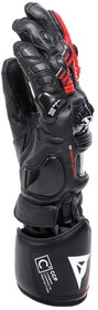  Dainese Druid 4 Deri Eldiven (Siyah-Lava Kırmızı)