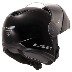  LS2 Strobe 2 Çeneden Açılır Kask (Parlak Siyah)