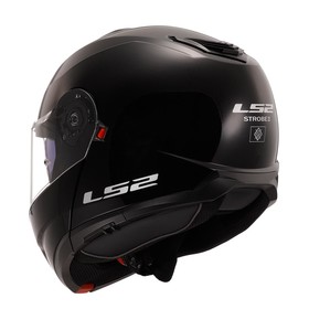  LS2 Strobe 2 Çeneden Açılır Kask (Parlak Siyah)