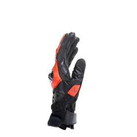  Dainese Carbon 4 Short Kısa Deri Eldiven (Siyah-Fluo Kırmızı)