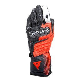  Dainese Carbon 4 Long Uzun Eldiven (Siyah-Fluo Kırmızı-Beyaz)