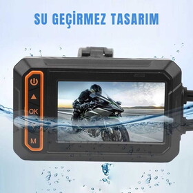  Kn Master Motocam 1000 - Çift Kameralı Full HD Motosiklet DVR Sistemi