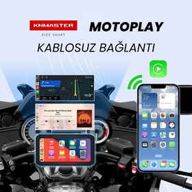  KN Master Motoplay 1500 – 6.25” TPMS Sensörlü Kablosuz CarPlay & Android Auto Destekli Motosiklet Multimedya Ekranı