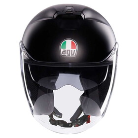  AGV Irides Mono Güneş Vizörlü Açık Kask (Mat Siyah)
