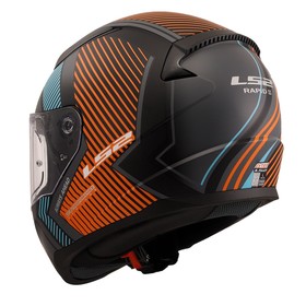  LS2 Rapid 2 Extra Kapalı Kask (Mat Gri-Neon Turuncu)