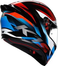  AGV K1S Fastlap Kapalı Kask (Siyah-Kırmızı-Mavi)