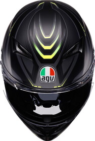  AGV K3 MPLK Syth Kapalı Kask (Mat Siyah-Fluo Sarı)