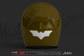 Mr.Sticker RFBK27 Siyah Reflektif Yarasa Etiketi