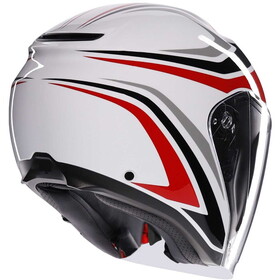  AGV Irides Tolosa Güneş Vizörlü Açık Kask (Siyah-Gri-Kırmızı)