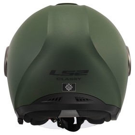 LS2 Classy Güneş Vizörlü Açık Kask (Mat Yeşil)