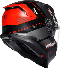  AGV K7 MPLK Kyber Kapalı Kask (Mat Siyah-Kırmızı)